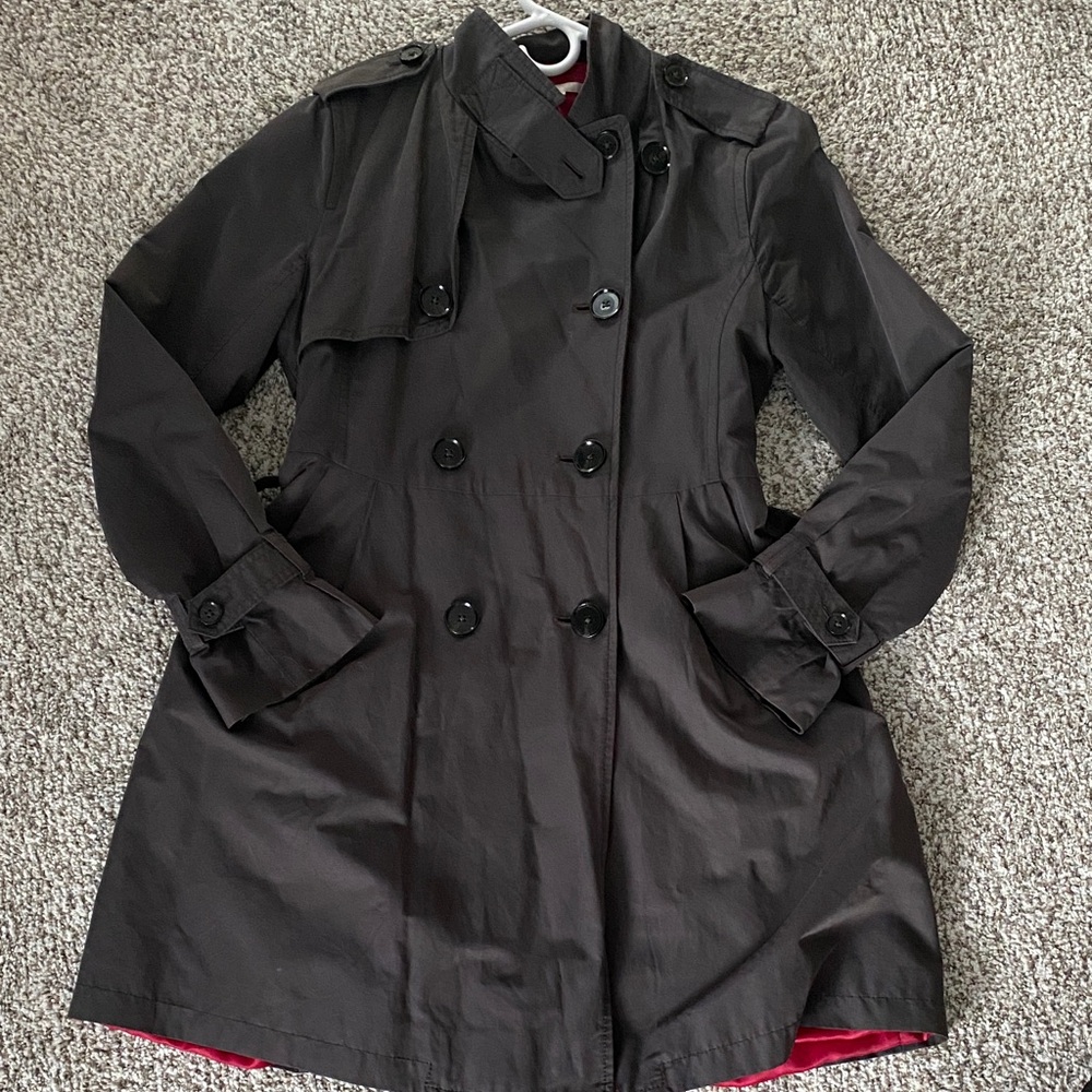 Gap gray trench coat